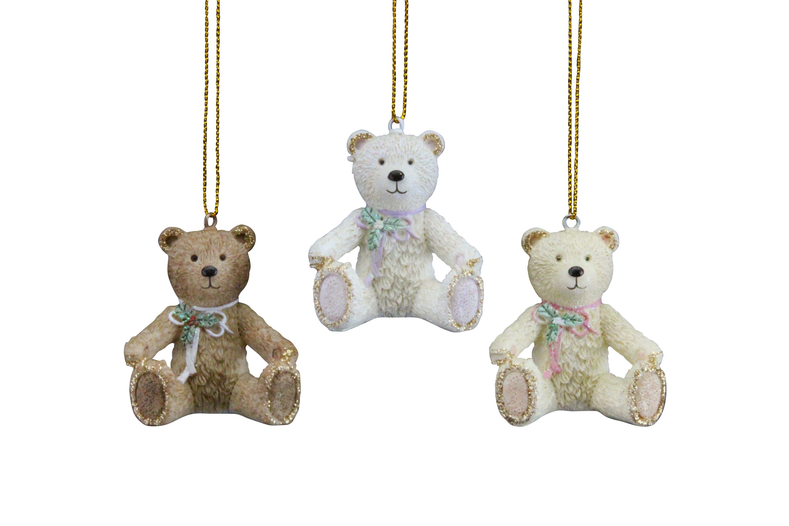 Victorian teddy bear, tree decoration, various colours The Olde