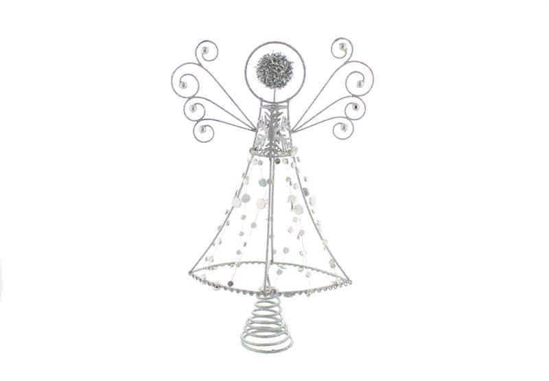 Graceful Silver Tree Angel 30cm For the Tree